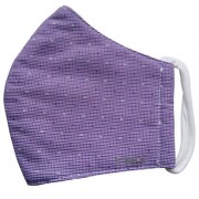 Rouška textilní 3-vrstvá fialová vzor vel.M 1ks