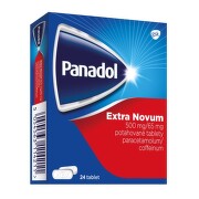PANADOL EXTRA NOVUM 500MG/65MG potahované tablety 24 IV