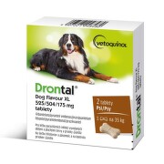 Drontal Dog Flavour XL 525/504/175mg psy tbl.2