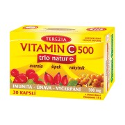 TEREZIA Vitamin C 500mg trio natur+ 30 kapslí