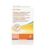 LIVSANE Vitamin C+D+zinek s prodlouženým účinkem tob.30