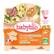 BABYBIO zelenina s farmářskou kachnou 260g