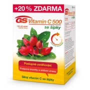 GS Vitamin C500 se šípky tbl.100+20 - balení 3 ks