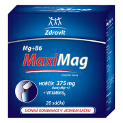 MaxiMag Hořčík 375mg+B6 rozpustný granulát 20sáčků