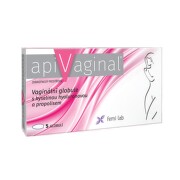 Apivaginal Vaginální globule s kyselinou hyaluronovou a propolisem 5ks