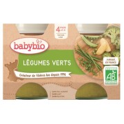 BABYBIO Příkrm zelená zelenina 2x130g