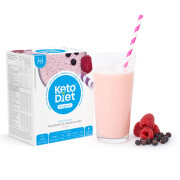 KetoDiet Proteinový nápoj malina a černý rybíz 7x27g
