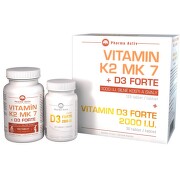 Vitamin K2 MK7+D3 Forte tbl.125 + Vitamin D3 Forte 2000 I.U. tbl30