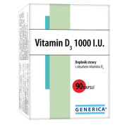 Vitamin D3 1000 I.U. cps.90 Generica