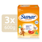 Sunar Complex 4 jahoda 600g - balení 3 ks