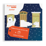 Preventan Junior 90 tablet + plyšový medvěd vánoční dárkové balení