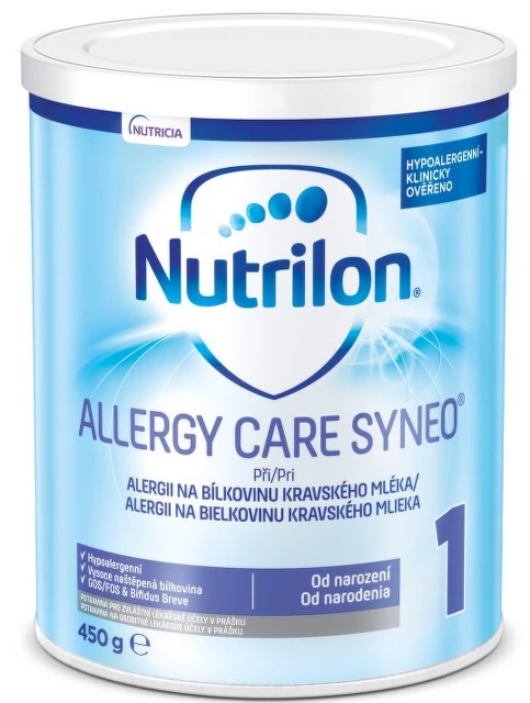 NUTRILON 1 ALLERGY CARE SYNEO + perorální prášek pro přípravu roztoku 1X450G