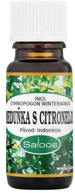 Saloos Meduňka s citronelou esenciální olej 10ml
