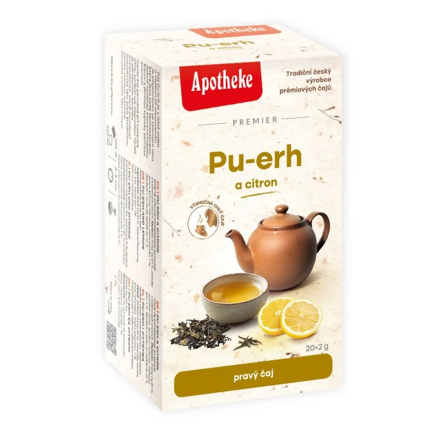 Apotheke Premier Pu-erh a citron čaj 20x2g