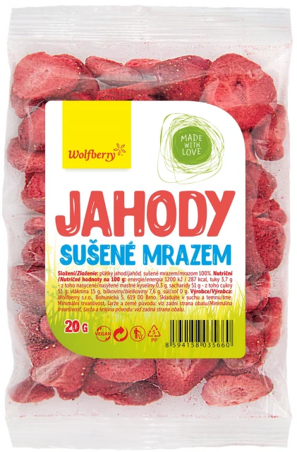 Jahody sušené mrazem 20g Wolfberry