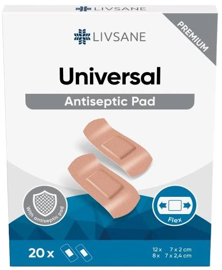 LIVSANE Univerzální náplasti - proužky 20ks