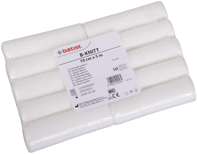 B-KNITT obinadlo pletené nesterilní 10cmx5m 10ks