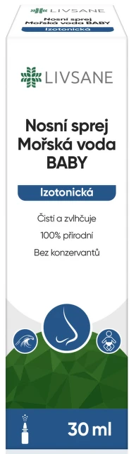 LIVSANE Nosní sprej Mořská voda BABY Izotonická 30 ml