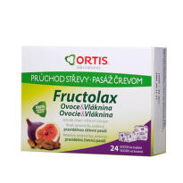Fructolax Ovoce&Vláknina žvýkací kostky 24ks