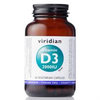 Viridian Vitamin D3 2000IU cps.60
