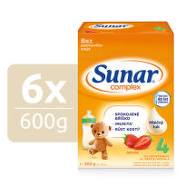 Sunar Complex 4 jahoda 600g - balení 6 ks