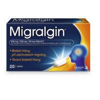 MIGRALGIN 250MG/250MG/50MG neobalené tablety 20(2X10) I