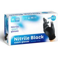 SOFTCLINIC Rukavice Nitril nepudr. černé M 100 ks