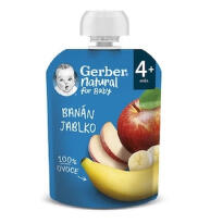 Gerber Natural kapsička banán jablko 90g 4M