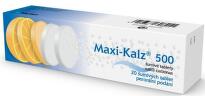 MAXI-KALZ 500MG šumivá tableta 20