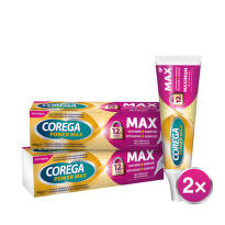 Corega Power Max Upevnění+Komfort fixační krém 40g - balení 2 ks