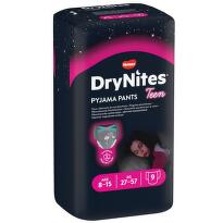 Huggies DryNites plenkové kalhotky pro dívky, vel. L, 27-57 kg, 9 ks