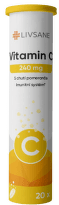 LIVSANE Šumivé tablety CZ Vitamin C pomeranč 20ks