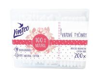 Vatové tyčinky papírové LINTEO box 200ks