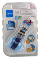 MAM Pásek na dudlík s krytkou Clip&Cover 0+m 1ks