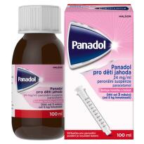 Panadol pro děti 24mg/ml Jahoda sirup ke snížení horečky u dětí 100 ml