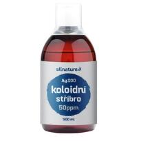 Allnature Koloidní stříbro Ag200 50ppm 500ml