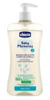 CHICCO Baby Moments Šampon jemný na vlasy a tělo s dávkovačem 500ml