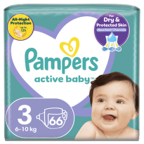 PAMPERS Active Baby VPP 3 Midi 66ks