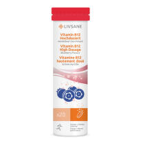 LIVSANE Šumivé tablety Vitamin B12 vys. dávka 20ks