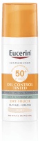 EUCERIN SUN Ochranný krémový gel na opalování na obličej Oil Control SPF50+ světlý 50 ml