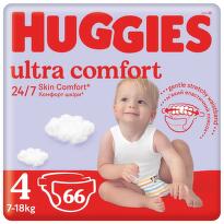 HUGGIES Ultra Comfort 4 7-18kg 66ks