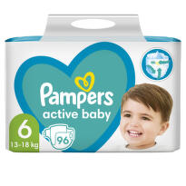 Pampers Active Baby velikost 6 13-18kg Mega Box 96 ks