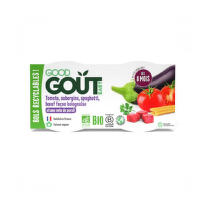 Good Gout Špagety lilek a hovězí maso BIO 2x190g 8M