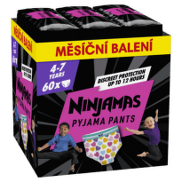 Ninjamas MSB S7 60ct Heart Pyžamové noční kalhotky