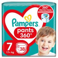 Pampers Pants 7 plenkové kalhotky 17kg+ 38ks