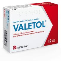 VALETOL 300MG/150MG/50MG neobalené tablety 12