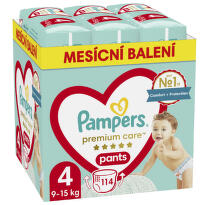 Pampers Premium Care kalhotkové plenky měsíční balení S4 114ks