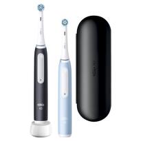 Oral-B iO3 Matt Black/Ice Blue Duo Edition magnetické zubní kartáčky