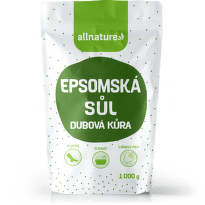 Allnature Epsomská sůl Dubová kůra 1000g