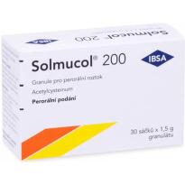 SOLMUCOL 200MG granule pro perorální roztok 30 sáčků